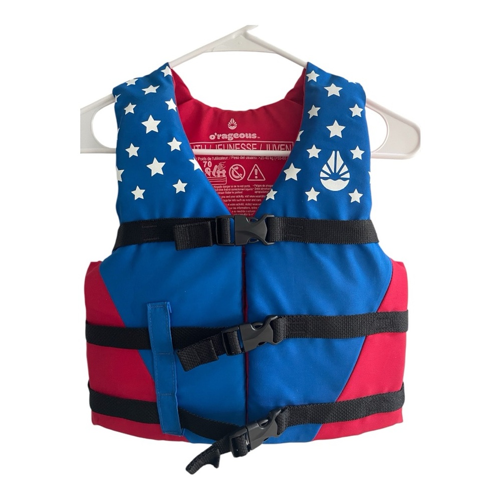 Kids Blue and Red Life Vest